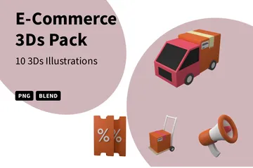 E-Commerce 3D Icon Pack