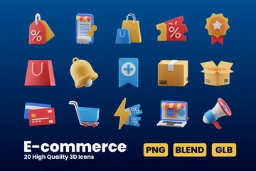 E-commerce 3D Icon Pack