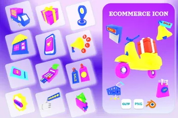 E COMMERCE 3D Icon Pack