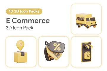 E-Commerce 3D Icon Pack