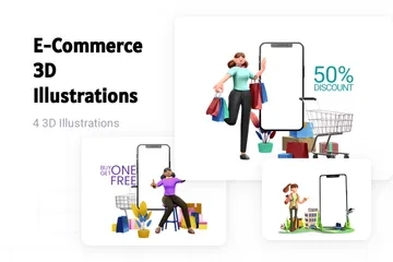 E-Commerce 3D Illustration Pack