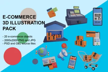 E-Commerce 3D Illustration Pack