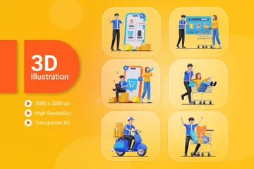 E-commerce 3D Illustration Pack