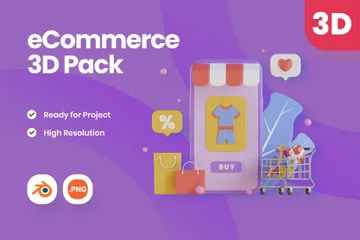 E Commerce 3D Illustration Pack