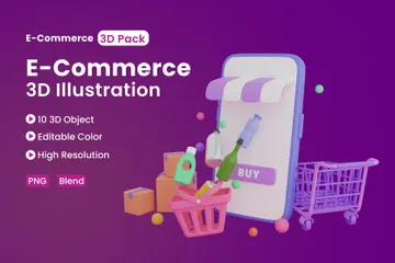 E-commerce 3D Illustration Pack