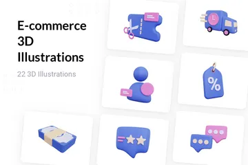 E-commerce 3D Illustration Pack