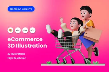 E-Commerce 3D Illustration Pack