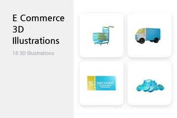 E Commerce 3D Illustration Pack