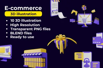 E-commerce 3D Illustration Pack