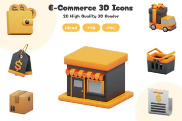 E-Commerce 3D Icon Pack
