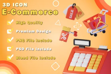 E- Commerce 3D Icon Pack