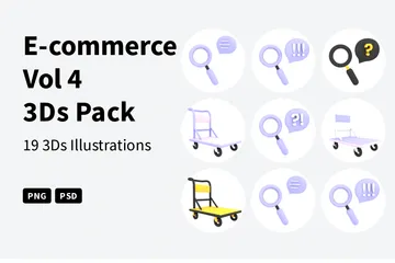 E-Commerce Band 4 3D Icon Pack