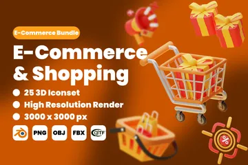 E-Commerce & Shopping 3D Icon Pack