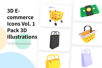 E-commerce Vol 1 3D Illustration Pack