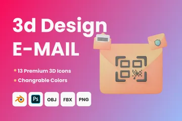 E-mail Pacote de Icon 3D