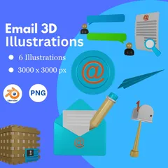 Email 3D Icon Pack