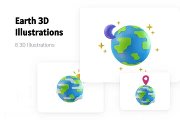 地球 3D Illustrationパック