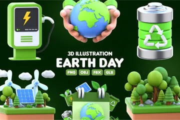 EARTH DAY 3D Icon Pack
