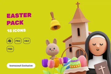 Easter 3D Illustration Pack