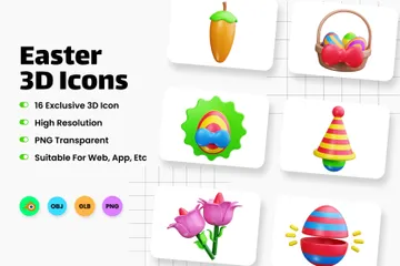 Easter 3D Icon Pack