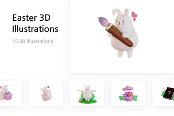 Easter 3D Illustration Pack