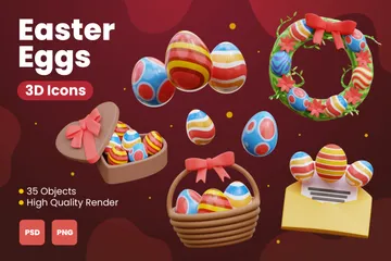 Easter Day 3D Icon Pack