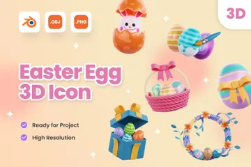부활절 달걀 3D Icon 팩