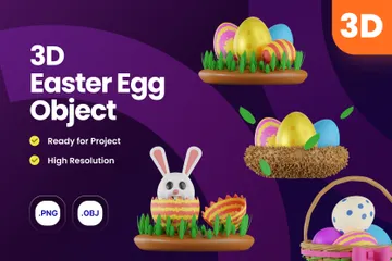 Easter Egg 3D Icon Pack