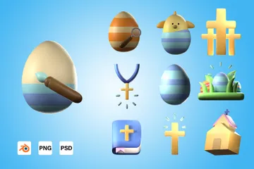 Easter Egg 3D Icon Pack