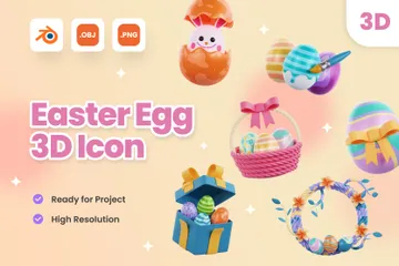 Easter Egg 3D Icon Pack