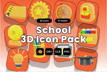 École Pack 3D Icon