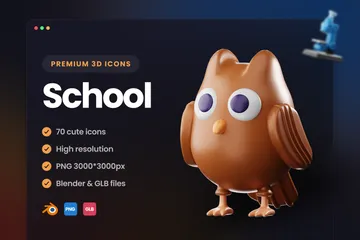 École Pack 3D Icon