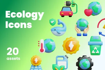 Ecología Paquete de Icon 3D