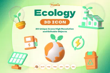 Ecología Paquete de Icon 3D