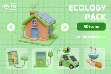 Ecología Paquete de Icon 3D