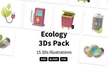 Écologie Pack 3D Icon
