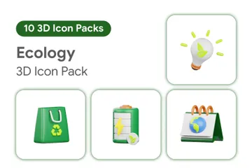 Écologie Pack 3D Icon