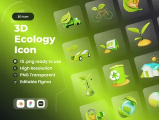 Écologie et Environnement Pack 3D Icon