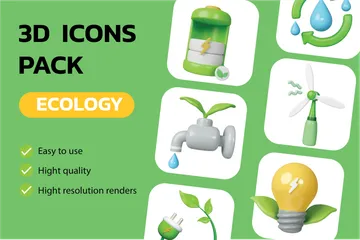 Écologie Vol.1 Pack 3D Icon