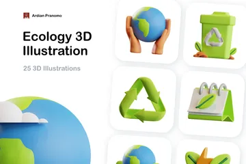 생태학 3D Illustration 팩