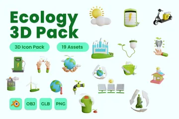 Ecology 3D Icon Pack