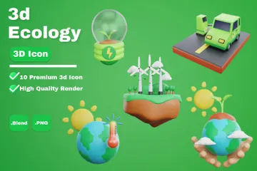 Ecology 3D Icon Pack