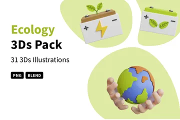 Ecology 3D Icon Pack