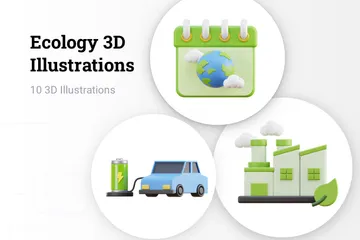 Ecology 3D Illustration Pack