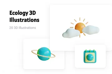 Ecology 3D Illustration Pack