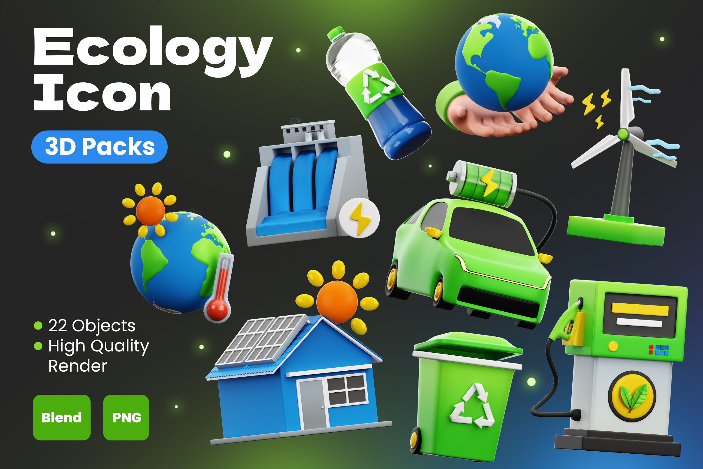 Ecology 3D Icon Pack - 22 Free Download Nature 3D Icons | IconScout