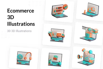 Ecommerce 3D Icon Pack