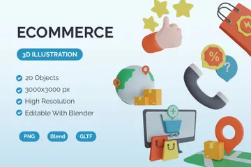 Ecommerce 3D Icon Pack