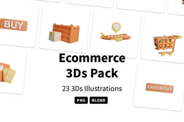 Ecommerce 3D Icon Pack