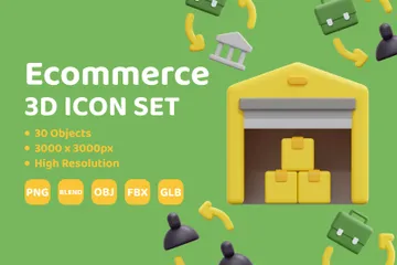 Ecommerce 3D Icon Pack